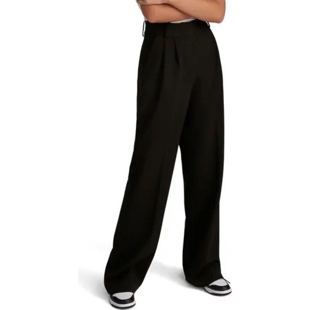 Favorite Daughter The Favorite Pant Black Wide Leg Pleated Trouser FEWOPP8544 12